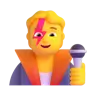 Singer Emoji 🧑‍🎤 image - Microsoft 3D Fluent style