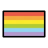 Rainbow Flag Emoji 🏳️‍🌈 image - OpenMoji style