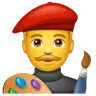 Man Artist Emoji 👨‍🎨 image - WhatsApp style