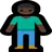 Person Standing: Dark Skin Tone