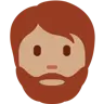Person: Medium Skin Tone, Beard Emoji 🧔🏽 image - Twitter / X (Twemoji) style