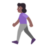 Woman Walking: Medium-Dark Skin Tone Emoji 🚶🏾‍♀️ image - Microsoft Classic 2D style