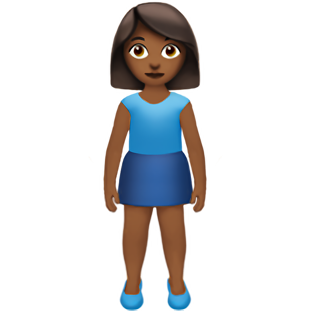 Woman Standing: Medium-Dark Skin Tone