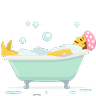 洗澡间 Emoji 🛀 image - Skype style