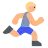 Person Running: Medium-Light Skin Tone