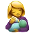 Woman Feeding Baby