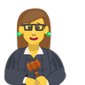 Woman Judge Emoji 👩‍⚖️ image - Skype style