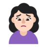 Woman Frowning: Light Skin Tone Emoji 🙍🏻‍♀️ image - Microsoft Classic 2D style