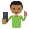 Selfie: Medium-Dark Skin Tone Emoji 🤳🏾 image - EmojiTwo style