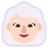 Woman: Light Skin Tone, White Hair