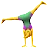 Woman Cartwheeling
