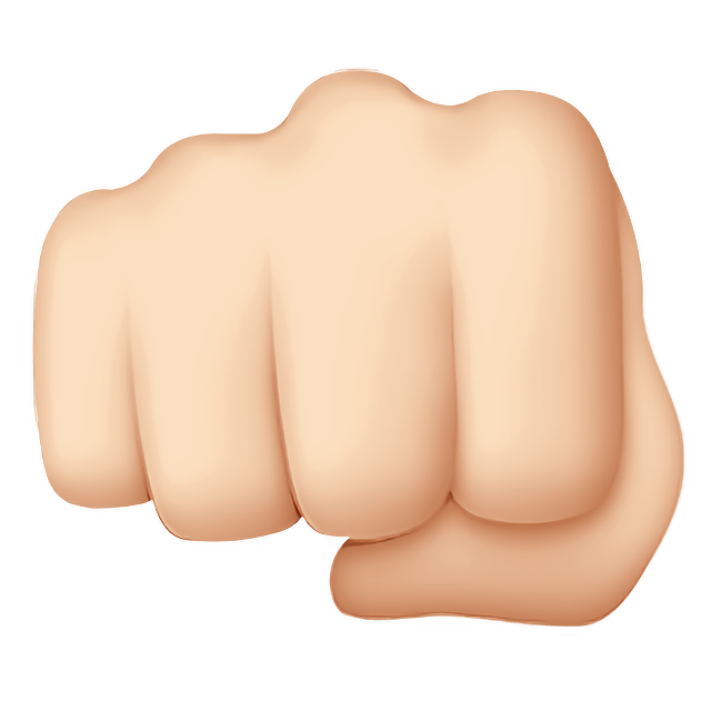 Oncoming Fist: Light Skin Tone