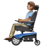 Person In Motorized Wheelchair: Medium Skin Tone Emoji 🧑🏽‍🦼 image - WhatsApp style