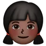 Girl: Dark Skin Tone Emoji 👧🏿 image - Samsung style