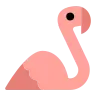 Flamingo Emoji 🦩 image - Tossface style