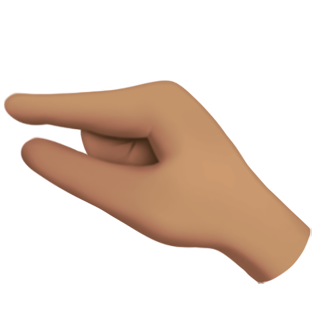 Pinching Hand: Medium Skin Tone