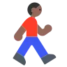 Man Walking: Medium-Dark Skin Tone Emoji 🚶🏾‍♂️ image - Tossface style