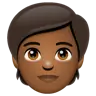 Person: Medium-Dark Skin Tone Emoji 🧑🏾 image - WhatsApp style