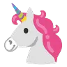 Emoji Egyszarvú arc 🦄 image - Google Noto Color Animated style