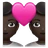 Couple With Heart: Dark Skin Tone
