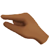 Pinching Hand: Medium-Dark Skin Tone Emoji 🤏🏾 image - Apple style
