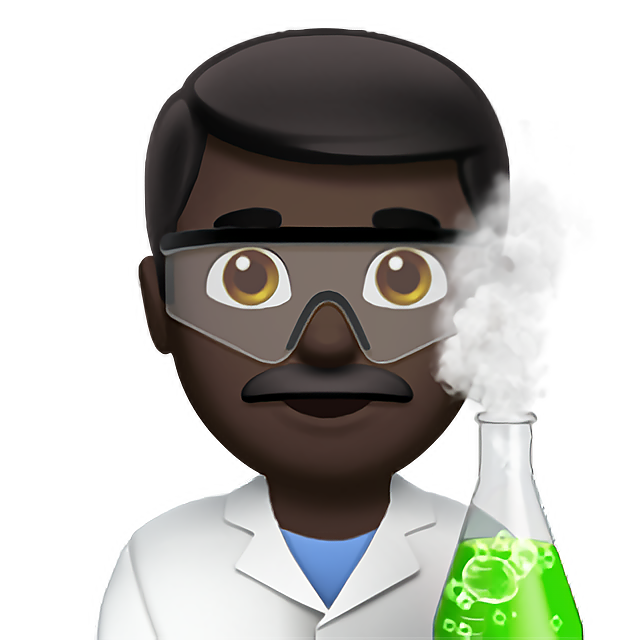 Man Scientist: Dark Skin Tone