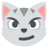 Emoji Cat Face con Wry Smile 😼 image - EmojiTwo style