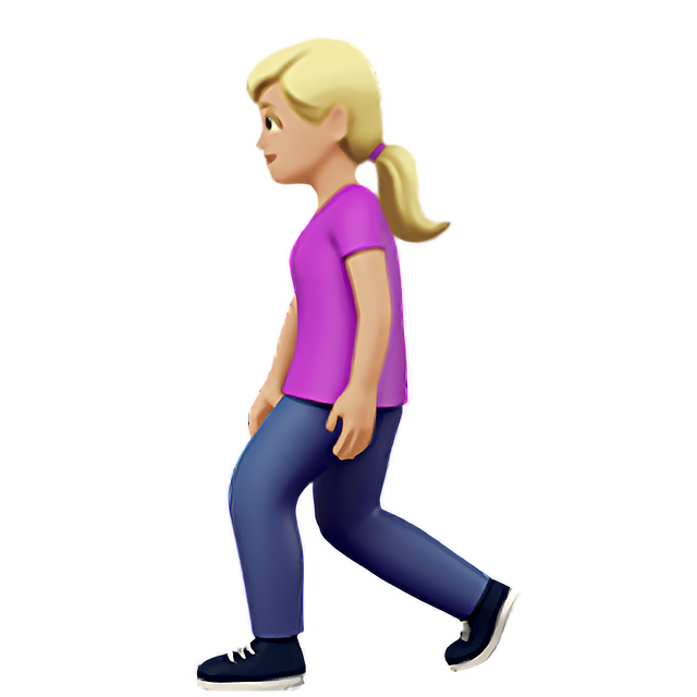 Woman Walking: Medium-Light Skin Tone