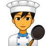 Man Cook Emoji 👨‍🍳 image - Emojidex style