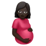 Pregnant Woman: Dark Skin Tone Emoji 🤰🏿 image - Huawei Harmony OS style