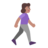 Woman Walking Facing Right: Medium Skin Tone