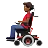 Man In Motorized Wheelchair: Medium-Dark Skin Tone