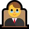 Man Judge Emoji 👨‍⚖️ image - Microsoft Windows 10 Segoe UI Emoji style