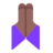 Folded Hands: Medium-Dark Skin Tone