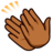Clapping Hands: Medium-Dark Skin Tone