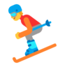 Kayakçı Emoji ⛷ image - Microsoft Classic 2D style
