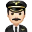 Man Pilot: Light Skin Tone