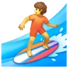 Person Surfing Emoji 🏄 image - Samsung style