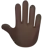 Raised Back Of Hand: Dark Skin Tone
