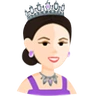 Princess: Light Skin Tone Emoji 👸🏻 image - Facebook Messenger (2016) style
