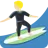 Person Surfing: Medium-Light Skin Tone