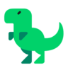 T-Rex Emoji 🦖 image - Microsoft Classic 2D style