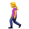 Woman Walking Emoji 🚶‍♀️ image - Apple style