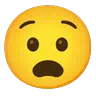 Rosto angustiado Emoji 😧 image - Google Noto Color Animated style