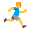 Man Running Facing Right Emoji 🏃‍♂️‍➡️ image - Microsoft Classic 2D style