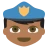 Police Officer: Medium-Dark Skin Tone