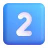 Keycap: 2 Emoji 2️⃣ image - Microsoft 3D Fluent style