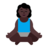 Woman In Lotus Position: Dark Skin Tone