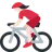 Woman Biking: Light Skin Tone