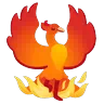 Phoenix Emoji 🐦‍🔥 image - Google Noto Color Animated style